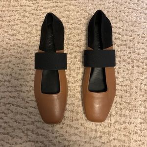M. Gemi Ballare ballet flat 37.5 Luggage & Black. Never worn